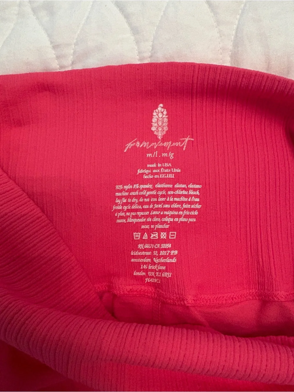 Free People Movement Pink Leggings Size M/L